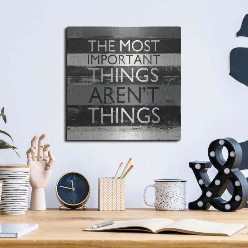 Luxe Metal Art 'Zephyr Quote 2' by Mike Schick Metal Wall Art